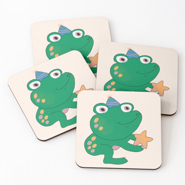 Item preview, Happy Birthday Frog Gifting Star (Purple) designed and sold by yellowflowerhut.
