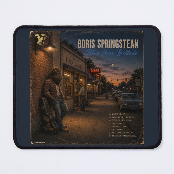 Item preview, Boris Springstean Classic Retro Album Parody designed and sold by MissTerryWoman.