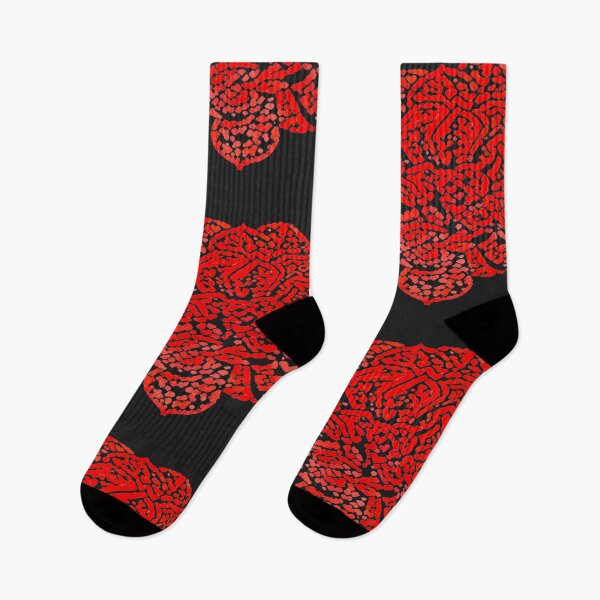 Item preview, Isolated Red Rose Mosaic Halftone Pattern Graphic Cutout designed and sold by BalkanBloom.