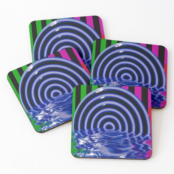 Item preview, Neon Blue Portal Water Illusion designed and sold by bubblegoth.