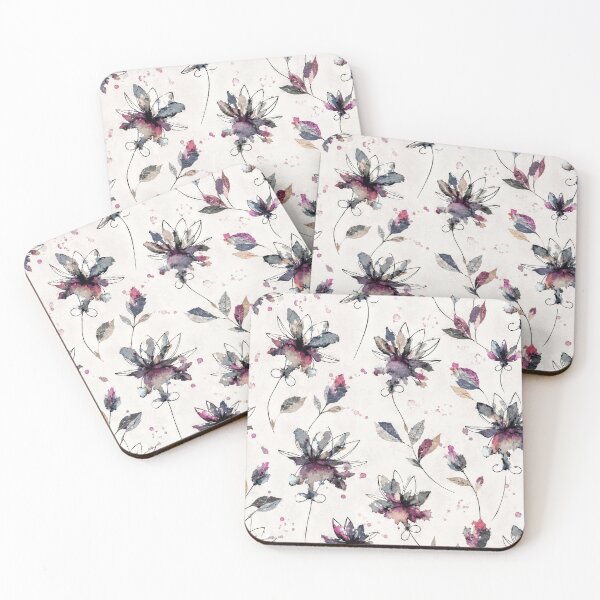 Item preview, Elegant Watercolor Lotus Seamless Pattern | Ink Floral Repeat for Fabric, Wallpaper & Home Decor designed and sold by SWSandraWechner.