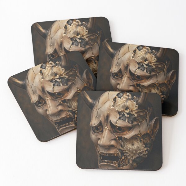 Item preview, Broken Hannya Mask | Japanese Horror Art designed and sold by kaxymax.