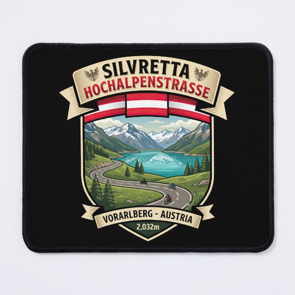 Item preview, Silvretta Hochalpenstraße Austrian Mountain Explorer Graphic designed and sold by enzoade.