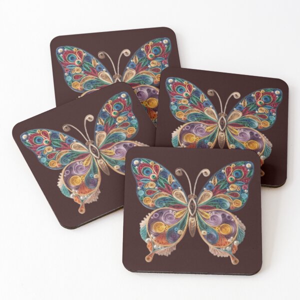 Item preview, Vibrant Quilled Paper Butterfly Art designed and sold by  Color & Form.