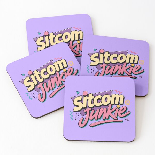 Item preview, Sitcom Junkie | Retro TV Show Lover 90s Typography Design designed and sold by TheStephanieRome.