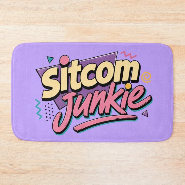 Item preview, Sitcom Junkie | Retro TV Show Lover 90s Typography Design designed and sold by TheStephanieRome.