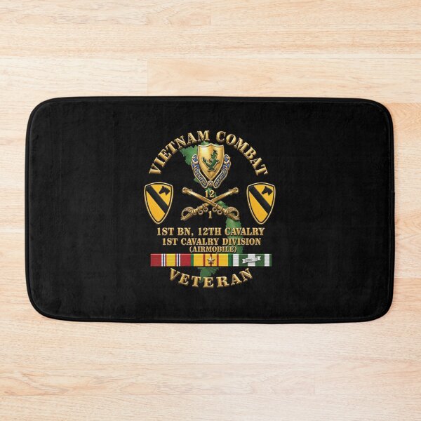 Item preview, Army - Vietnam Combat Cavalry Veteran w 1st Bn 12th Cav DUI - 1st Cav Div - 3D X 300 designed and sold by Military Insignia Products.