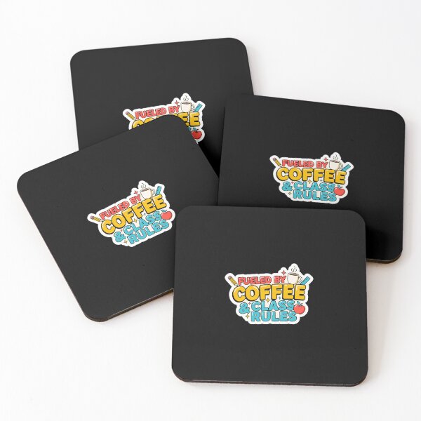 Item preview, Fueled by Coffee and Class Rules designed and sold by InkRebelia.