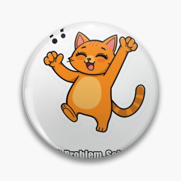 Item preview, Orange Cat - Invented A Problem Solved It Loud - Funny Orange Cat Gift designed and sold by pawdrops.