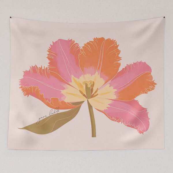 Item preview, Vibrant Pink Orange Tulip designed and sold by yara.lahdo.