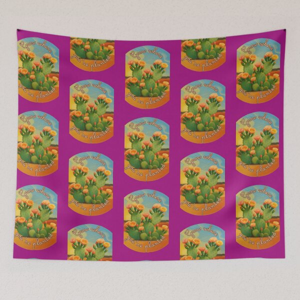 Item preview, Grow Where You're Planted Prickly Pear Nopali Cactus Saying Arizona designed and sold by InkyCorvid.
