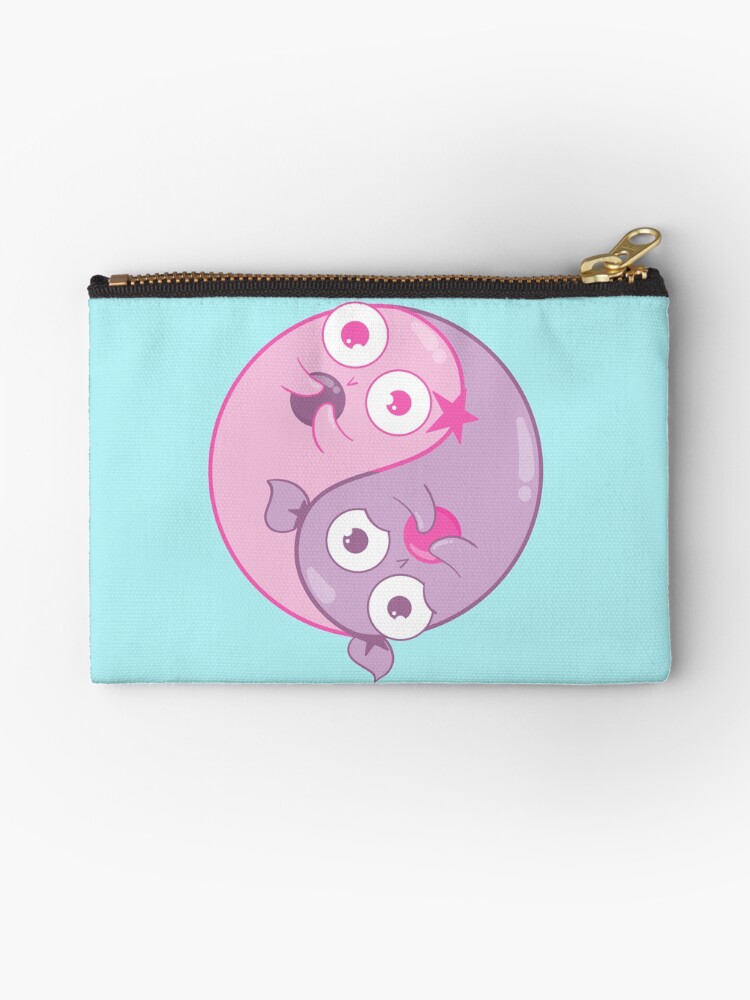 Thumbnail 1 of 4, Zipper Pouch, Yin Yang Amoebas designed and sold by amoebasisters.