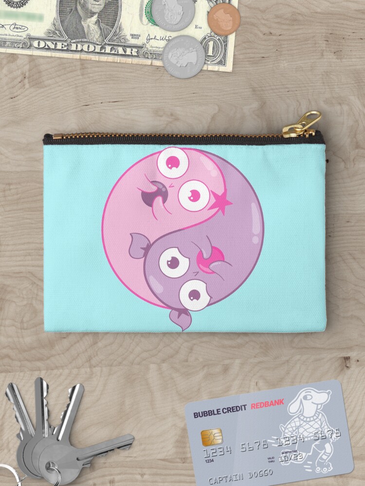 Thumbnail 3 of 4, Zipper Pouch, Yin Yang Amoebas designed and sold by amoebasisters.