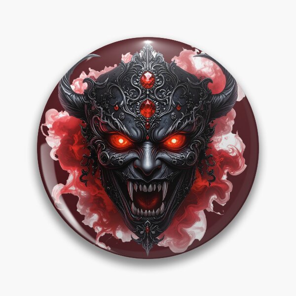 Item preview, Demonic Crown Mask - Dark Fantasy Halloween Gothic Art designed and sold by OksArtStudio.