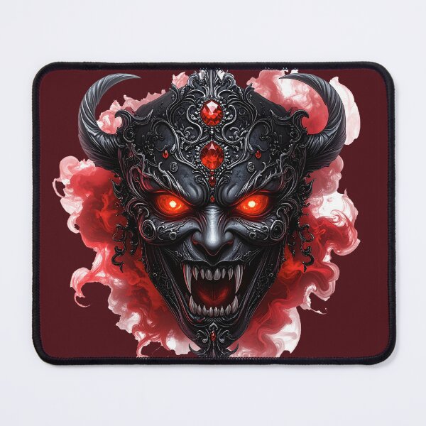 Item preview, Demonic Crown Mask - Dark Fantasy Halloween Gothic Art designed and sold by OksArtStudio.