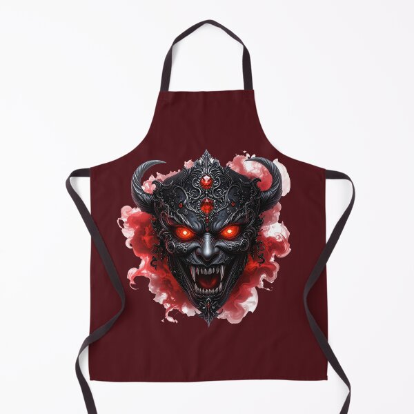 Item preview, Demonic Crown Mask - Dark Fantasy Halloween Gothic Art designed and sold by OksArtStudio.