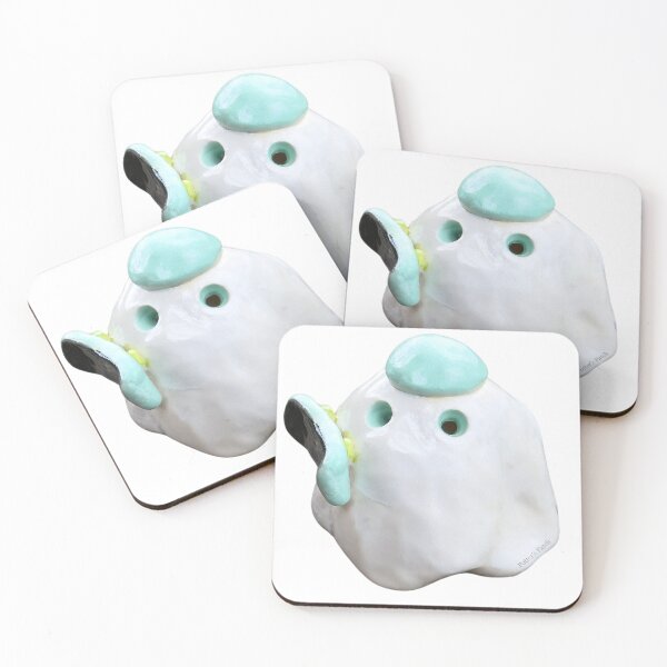 Item preview, Rad Skateboarding Ghost with Teal Helmet and Skateboard Deck designed and sold by potterspatch.