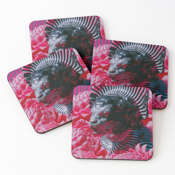 Item preview, Gothic Black Panther Among Neon Blooms designed and sold by bubblegoth.