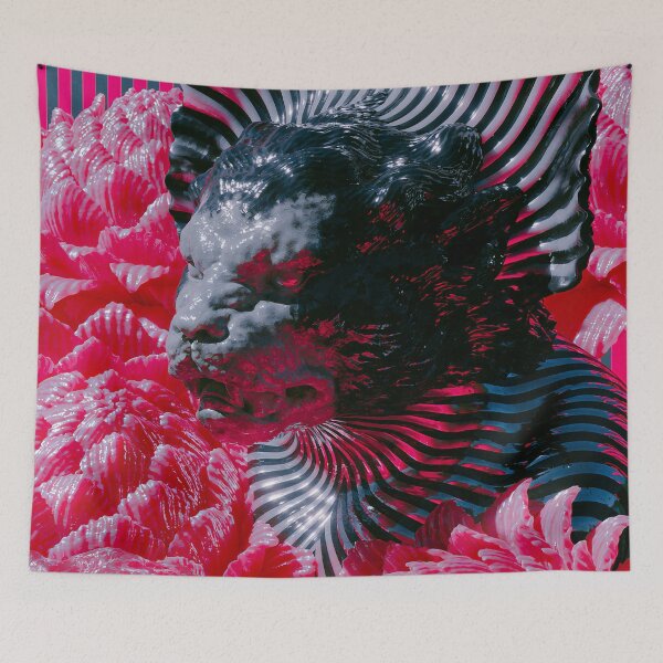 Item preview, Gothic Black Panther Among Neon Blooms designed and sold by bubblegoth.