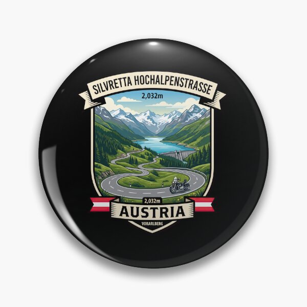 Item preview, Silvretta Hochalpenstraße Austria Scenic Alpine Road Graphic designed and sold by enzoade.