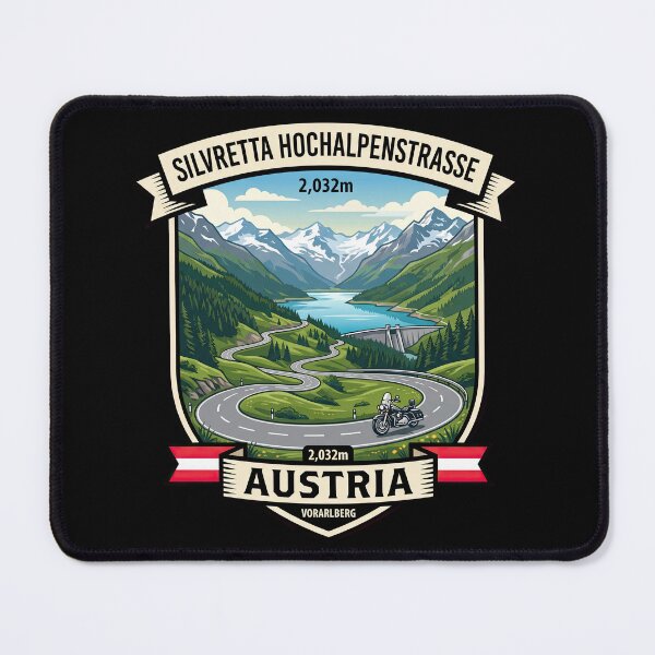 Item preview, Silvretta Hochalpenstraße Austria Scenic Alpine Road Graphic designed and sold by enzoade.
