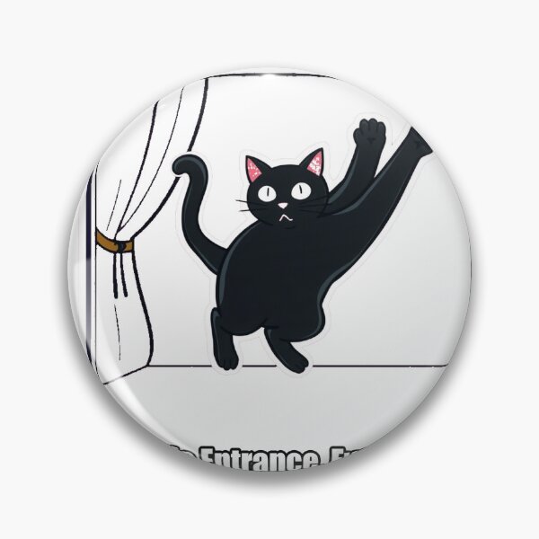 Item preview, Black Cat - Dramatic Entrance Every Time - Funny Black Cat Gift designed and sold by pawdrops.