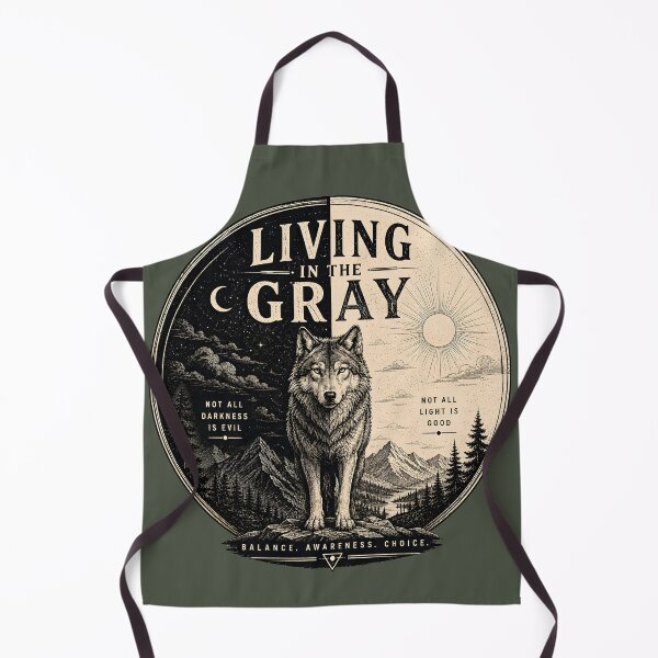 Item preview, Living in the Gray Wolf T-Shirt | Vintage Balance Wolf Illustration | Minimal Symbolic Nature Design designed and sold by  MAD's Recreation Studio.