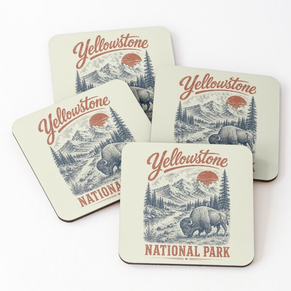 Item preview, Retro Yellowstone National Park designed and sold by Saitokuu7Art.