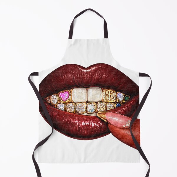 Item preview, Diamond Grillz Bling Lips Glam Illustration designed and sold by DjFreeq.