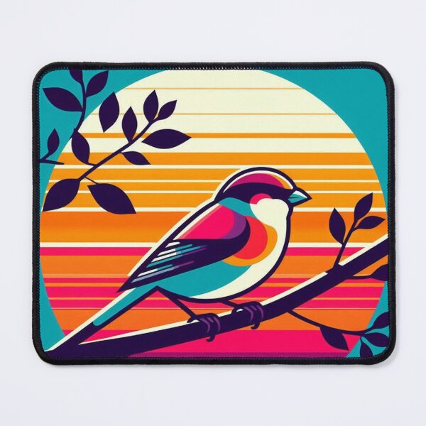 Item preview, Whimsical Sparrow – Playful Bird Art designed and sold by Dogandesighn.