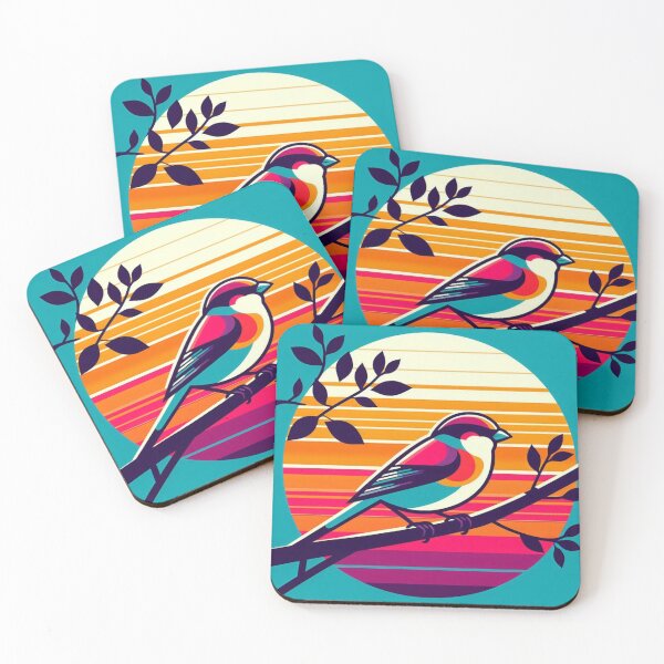 Item preview, Whimsical Sparrow – Playful Bird Art designed and sold by Dogandesighn.