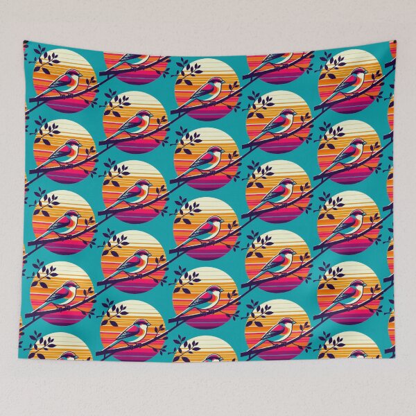Item preview, Whimsical Sparrow – Playful Bird Art designed and sold by Dogandesighn.