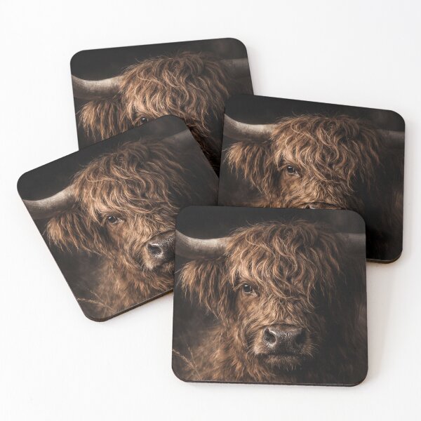Item preview, Highland Cow – Dark Portrait designed and sold by Halbeskilo.