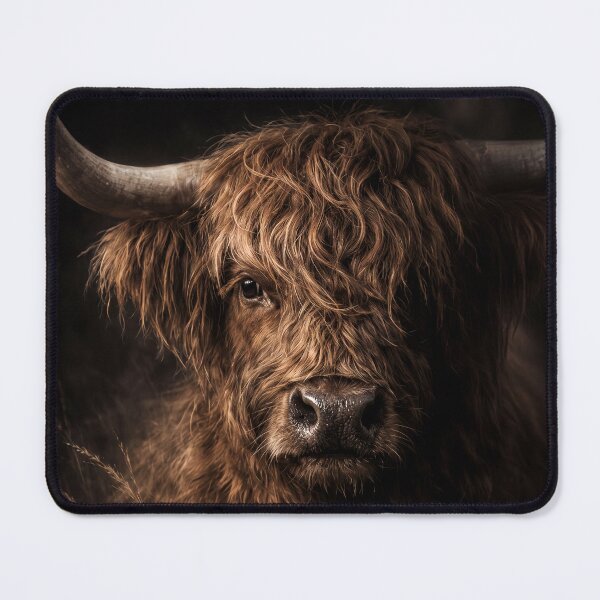 Item preview, Highland Cow – Dark Portrait designed and sold by Halbeskilo.