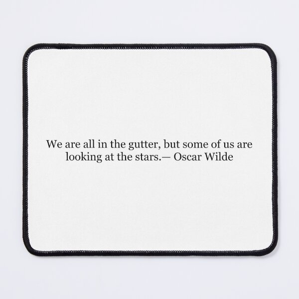 Item preview, We Are All in the Gutter, but Some of Us Are Looking at the Stars | Oscar Wilde Quote Print | Literary Wall Art designed and sold by The Prose Atelier.