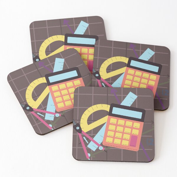 Item preview, Cute Calculator and School Supplies Illustration designed and sold by DodoCraft3.