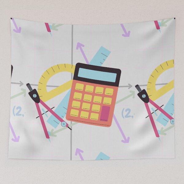 Item preview, Cute Calculator and School Supplies Illustration designed and sold by DodoCraft3.