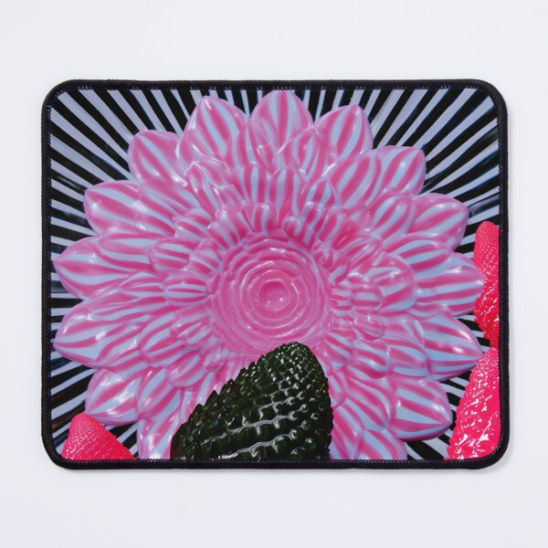 Item preview, Pink Op Art Dahlia Illusion designed and sold by bubblegoth.