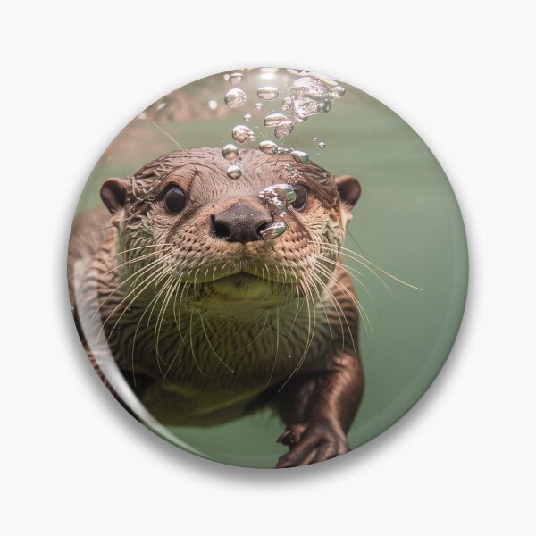 Item preview, Underwater portrait of an otter designed and sold by Halbeskilo.