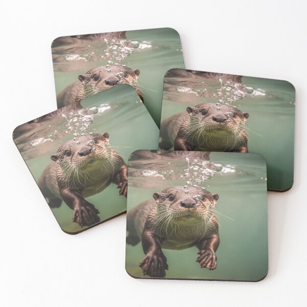 Item preview, Underwater portrait of an otter designed and sold by Halbeskilo.