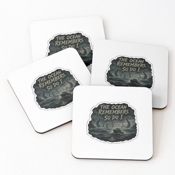 Item preview, The Ocean Remembers - Cosmic Horror Sticker designed and sold by WeirdNightCo.