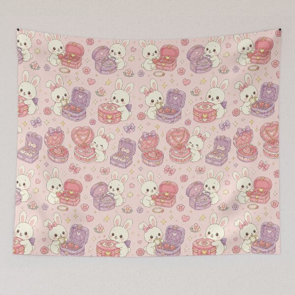 Item preview, Bunny Love Jewelry Box PatternBunny Love Jewelry Box Pattern designed and sold by Soft Berry Studio.