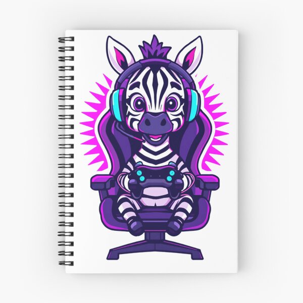 Item preview, Cute Gamer Zebra Mascot designed and sold by HappyDoodle11.