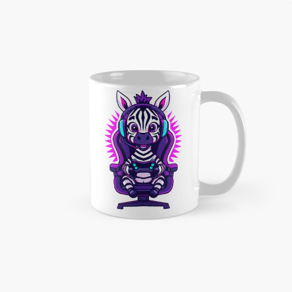 Item preview, Cute Gamer Zebra Mascot designed and sold by HappyDoodle11.