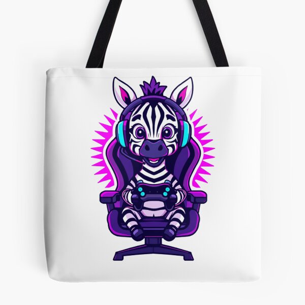 Item preview, Cute Gamer Zebra Mascot designed and sold by HappyDoodle11.