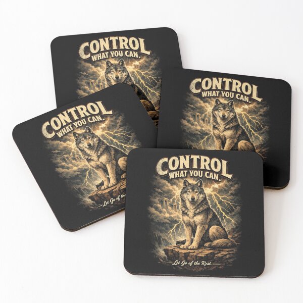 Item preview, Stoic Wolf – Control What You Can Art designed and sold by Dogandesighn.