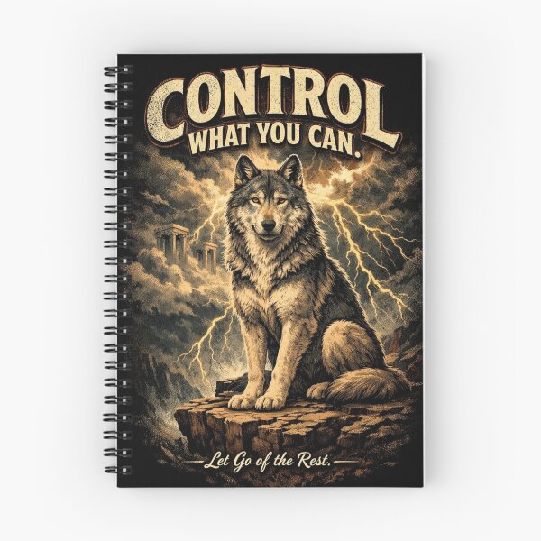 Item preview, Stoic Wolf – Control What You Can Art designed and sold by Dogandesighn.
