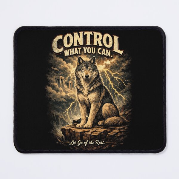 Item preview, Stoic Wolf – Control What You Can Art designed and sold by Dogandesighn.