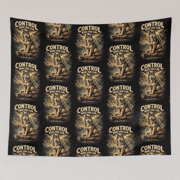 Item preview, Stoic Wolf – Control What You Can Art designed and sold by Dogandesighn.