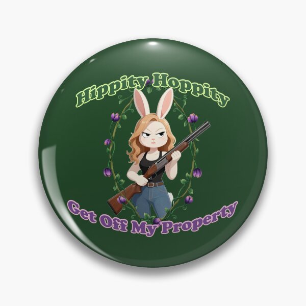 Item preview, Hippity Hoppity Get Off My Property bunny sign designed and sold by JadeRyder.
